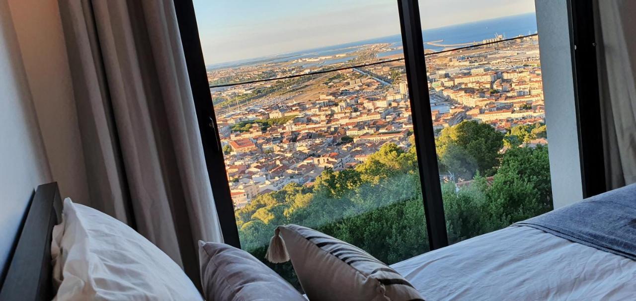 Le Rouquier Studio Terrasse, Vue Exceptionnelle, Climatisation Sete Bagian luar foto